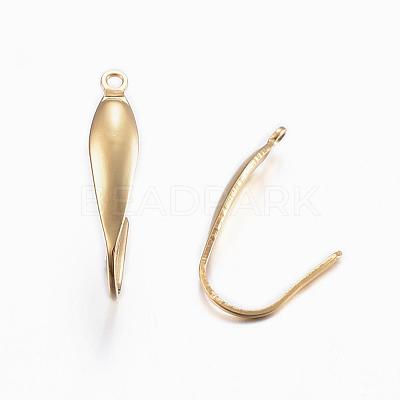 316 Surgical Stainless Steel Earring Hooks X-STAS-P166-10G-1