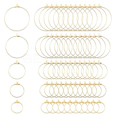 20Pcs 5 Size 304 Stainless Steel Pendants STAS-LS0001-12G-1