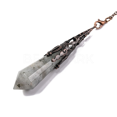 Natural & Synthetic Gemstone Pointed Dowsing Pendulum Big Pendants G-H285-06R-A-1