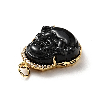Natural Dyed Jade Pendants KK-C242-06G-01-1