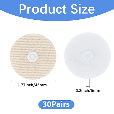 30 Pairs Cotton Duvet Holder Anti-Run Buckle AJEW-SP0004-50-1
