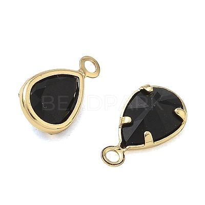 Brass Pave Cubic Zirconia Charms CU-CBABEB3-04G-01-1