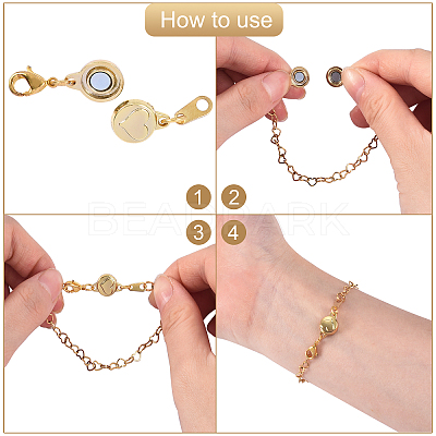 10 Sets 2 Colors Zinc Alloy Magnetic Clasps PALLOY-CJ0001-140-1
