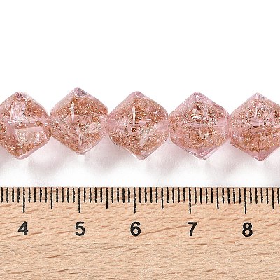 Handmade Gold Sand Lampwork Beads LAMP-Q036-04D-1