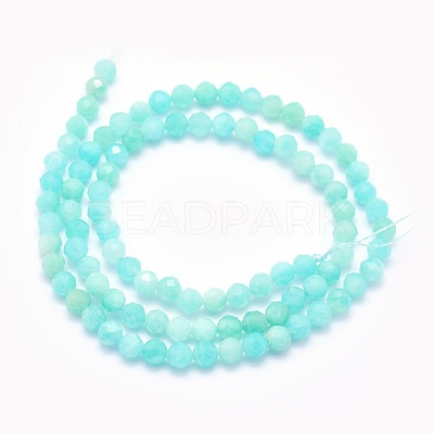 Natural Amazonite Beads Strands G-O166-24-4mm-1