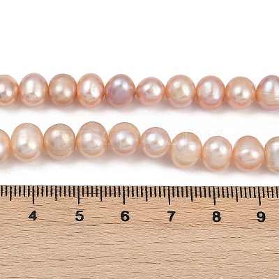 Natural Cultured Freshwater Pearl Beads Strands PEAR-I007-07X-13B-1
