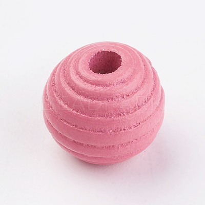 Natural Maple Wood Beehive Beads WOOD-Q030-48D-1
