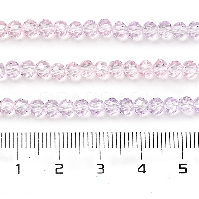 Transparent Painted Glass Beads Strands LS-DGLA-A034-T3mm-A05-1
