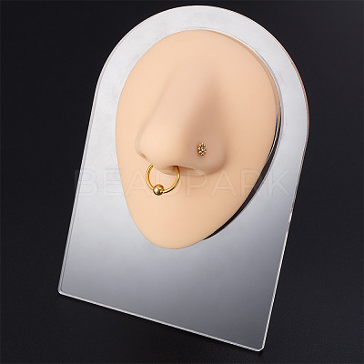 Soft Silicone Nose Flexible Model Body Part Displays with Acrylic Stands ODIS-E016-03-1