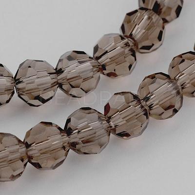 Transparent Glass Bead Strands GLAA-G013-8mm-63-1