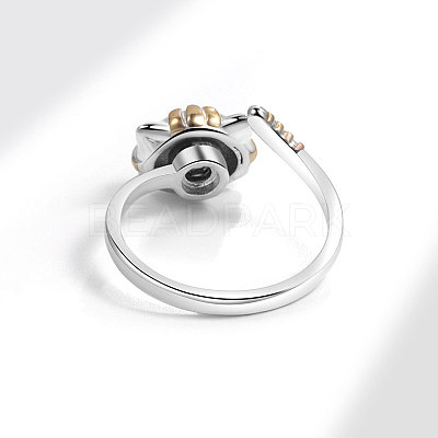 Adjustable Opening Brass with Enamel Ring PW-WG20627-01-1