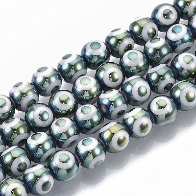 Electroplate Glass Beads Strands EGLA-T012-02D-8MM-1