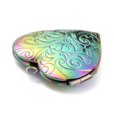 304 Stainless Steel Locket Pendants STAS-O147-02A-1