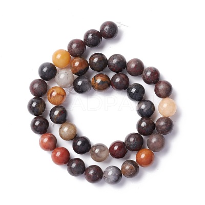 Natural Brecciated Jasper Beads Strands G-M381-01A-1