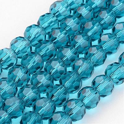 Transparent Glass Bead Strands GLAA-G013-6mm-51-1