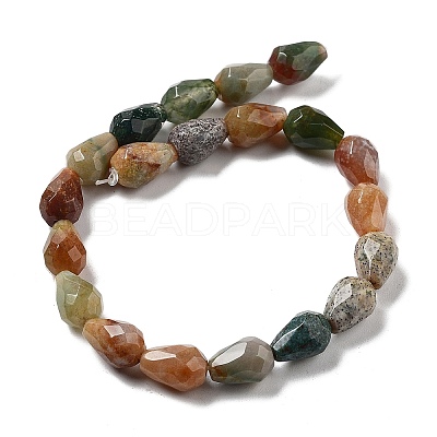 Natural Indian Agate Beads Strands G-P520-B22-01-1