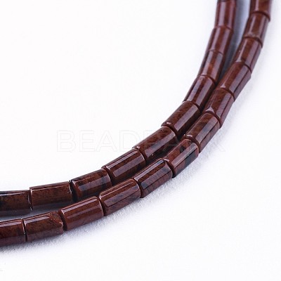 Natural Mahogany Obsidian Bead Strands G-F600-03-1