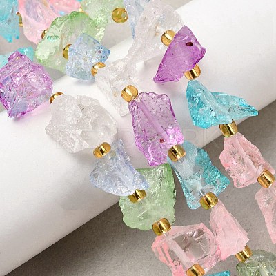 Raw Rough Natural Quartz Crystal Beads Strands X-G-Z131-J01-06-1