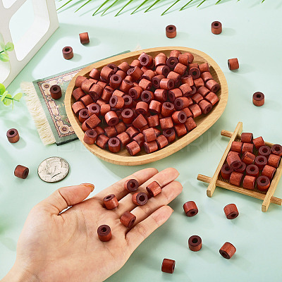 Wood European Beads WOOD-TA0003-09B-1