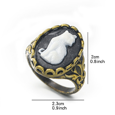 Alloy with Resin Finger Rings FS-WGE901F-04-1