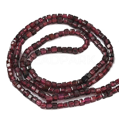 Natural Garnet Beads Strands G-RM25319-A02-2x2mm-1