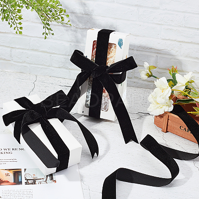 Velvet Ribbon SRIB-WH0006-18P-1