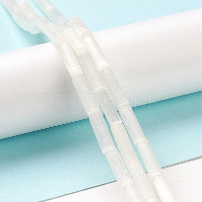 Natural Selenite Beads Strands G-K336-01-1