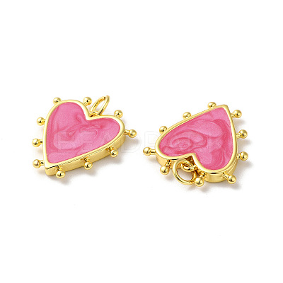 Rack Plating Brass Enamel Pendants X-KK-D074-03G-04-1