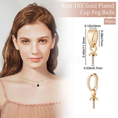Brass Cup Peg Bails KK-BBC0003-96-1
