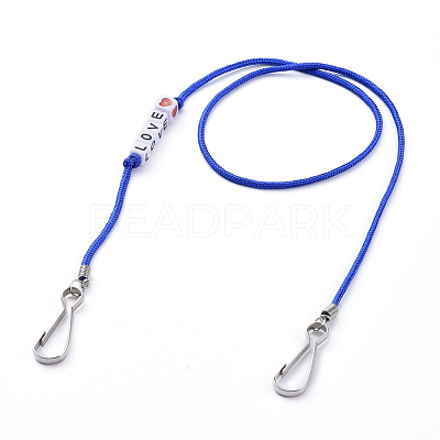 Polyester & Spandex Cord Ropes Eyeglasses Chains AJEW-EH00058-02-1