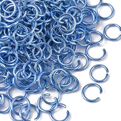 Anodized Aluminum Open Jump Rings X-ALUM-R005-0.8x6-19-1