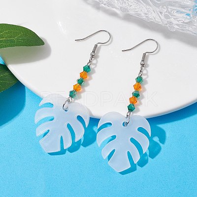 Blank Acrylic Dangle Earrings EJEW-JE05665-03-1