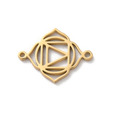 304 Stainless Steel Hollow Chakra Links STAS-S149-05A-1