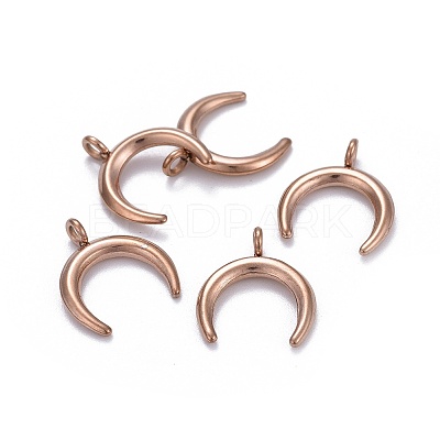 304 Stainless Steel Pendants STAS-L218-16RG-1