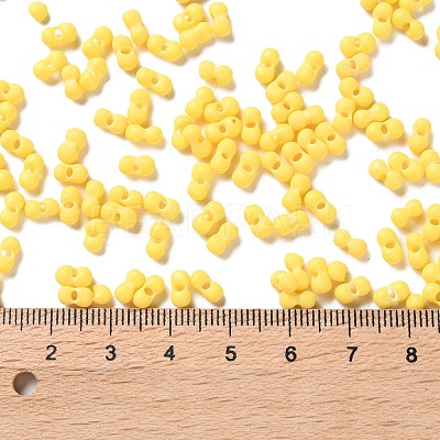 Rubberized Style Glass Seed Beads SEED-Z003-01H-1