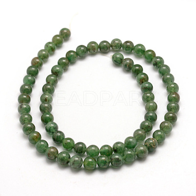 Natural Green Aventurine Beads Strands X-G-E380-02-4mm-1