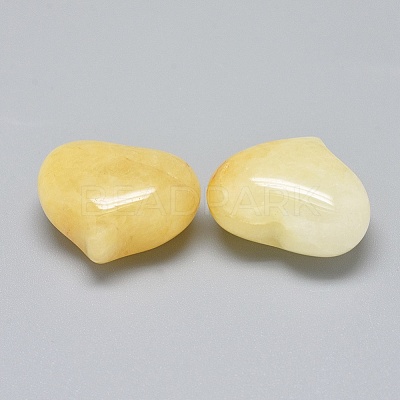 Natural Yellow Aventurine Heart Palm Stone LS-G-F637-11C-1