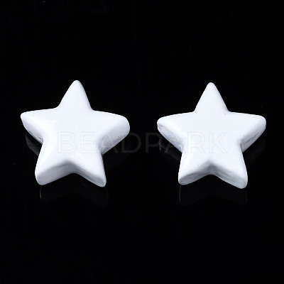 Spray Painted Brass Charms KK-Q252-004J-1