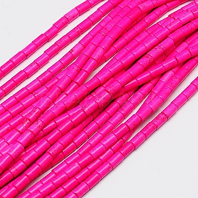 Synthetic Turquoise Beads Strands TURQ-G120-4x6mm-01-1