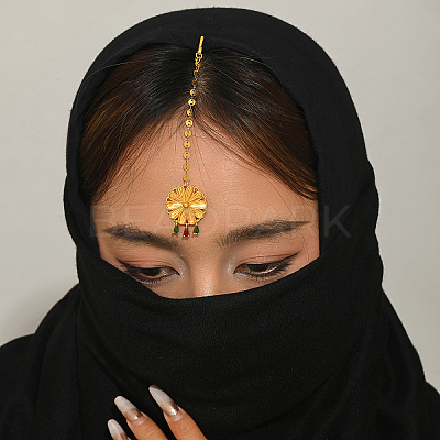 Brass Hair Bobby Pins Indian Forehead Chains DY8155-1