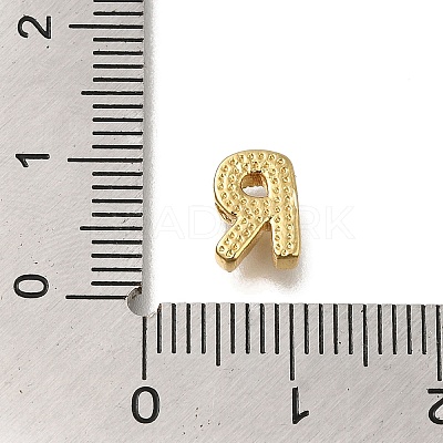 Rack Plating Brass Micro Pave Clear Cubic Zirconia Beads KK-G500-30G-R-1