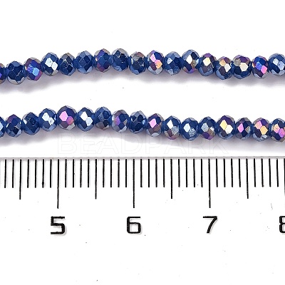 Baking Electroplate Glass Beads Strands X-DGLA-A039-J2MM-B04-1