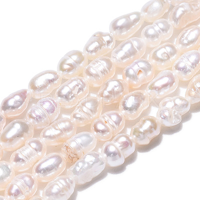 Natural Cultured Freshwater Pearl Beads Strands PEAR-N012-03H-1