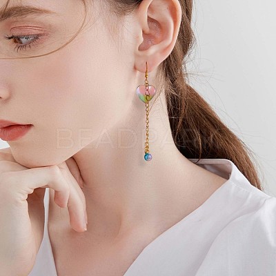 27Pcs 9 Colors Glass Pendants JX244A-1