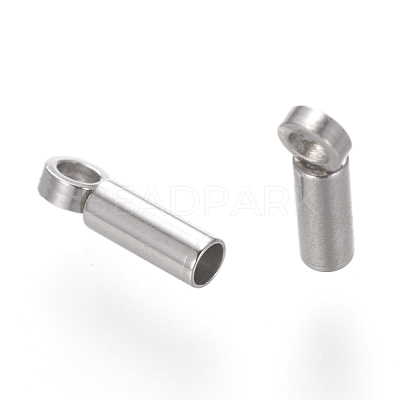 Tarnish Resistant 201 Stainless Steel Cord Ends STAS-L192-04AS-1