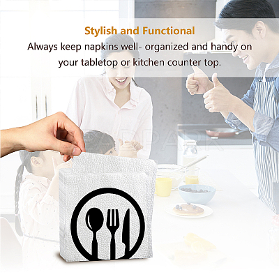 Iron Napkin Holder DJEW-WH0020-003-1