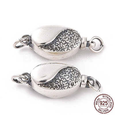925 Sterling Silver Box Clasps STER-D035-18AS-1