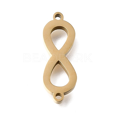 304 Stainless Steel Polishing Infinity Connector Charms STAS-E532-05G-1