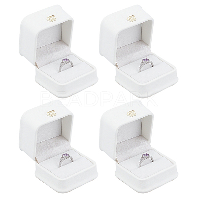 Imitation Leather Covered Plastic Jewelry Ring Boxes OBOX-WH0085-173C-1