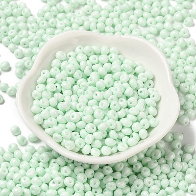 6/0 Opaque Baking Paint Glass Seed Beads SEED-M012-02A-15-1